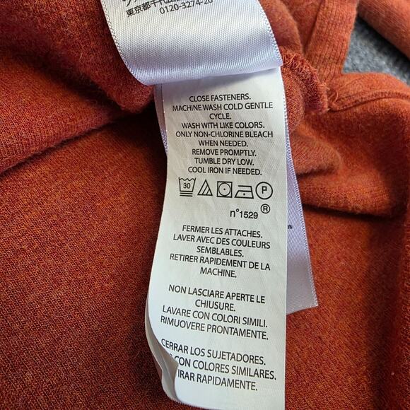 Polo Ralph Lauren Sweater Mens Medium Orange 1/4 Zip Cotton Knit Pullover Preppy - Picture 16 of 16